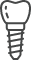 Icon of a dental implant